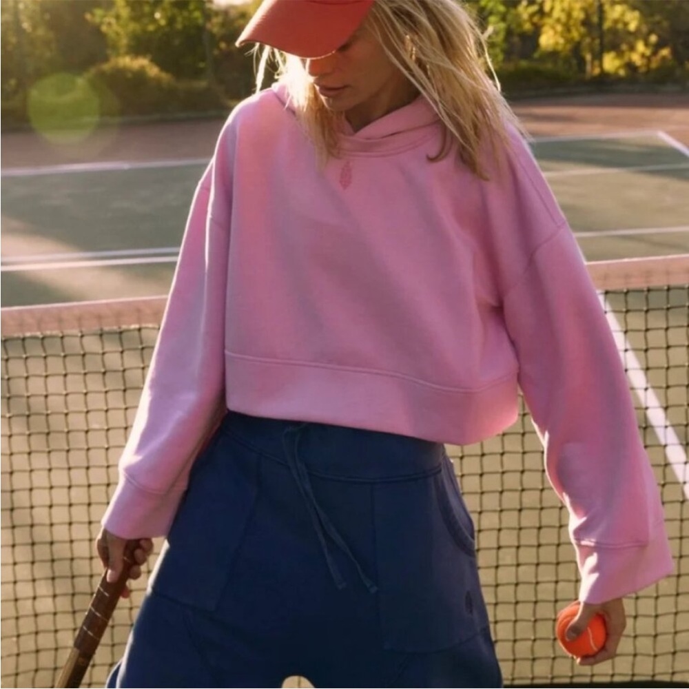 Free People Movement Playing Games Hoodie in Bubblegum Pink Size Small